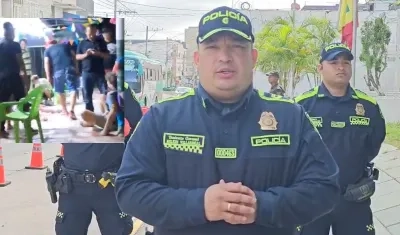 Teniente Coronel Belkin Villareal, Comandante Operativo de Policía Metropolitana. 