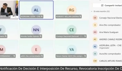 Audiencia del Consejo Nacional Electoral.