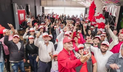 Camilo Torres en su visita a Bogotá.