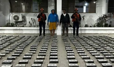 Capturados con clorhidrato de cocaína. 