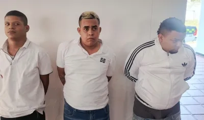 Diego Armando Olivares Amaya, Ronaldo Enrique González Cabello y Óscar Andrés Movilla Zanabria.