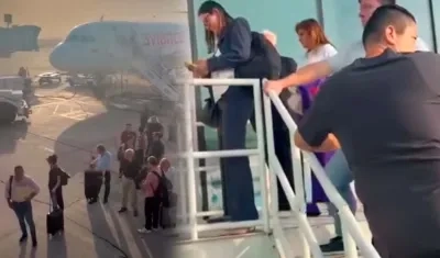 Imágenes del insólito y vergonzoso momento.