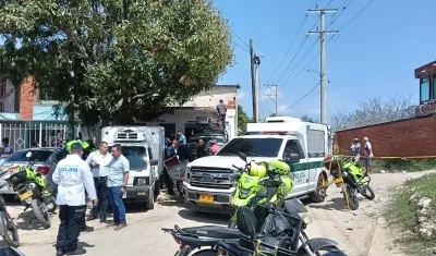 Escenario de un crimen en Soledad el mes de febrero. 