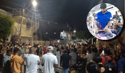 Imágenes del plantón realizado en Cartagena y de DJ Dever.