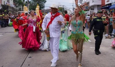 Daniella Álvarez durante el recorrido de La Guacherna.