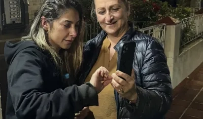 Diana Ospina junto a su familia.