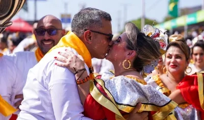 Los novios Diego García y Viviana Muñoz.