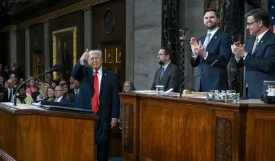 Donald Trump en su discurso sobre el Estado de la Unión ante el Congreso