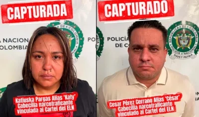 Katiuska Pargas y César Pérez Serrano.