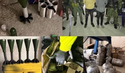 Los explosivos y los capturados.