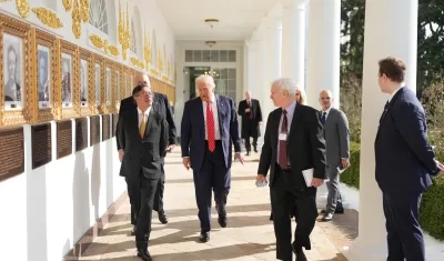 El Presidente Gustavo Petro y Donald Trump.