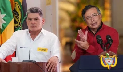 El Procurador Gregorio Eljach y el Presidente Petro.