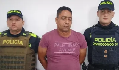 Fabián Quintero Ramírez tras ser capturado el día de los hechos en noviembre de 2024. 