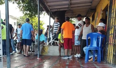 Lugar del homicidio en el barrio La Ceiba