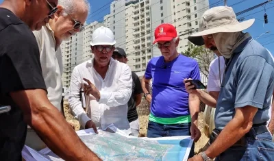 Gobernador Eduardo Verano en inspección técnica.