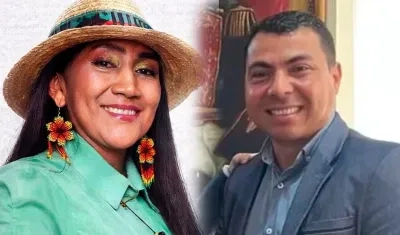 Los candidatos Ana Guetio y Andrés Vásquez.