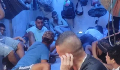 Imagen de hacinamiento.