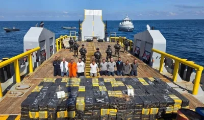Incautación de droga en aguas de El Salvador