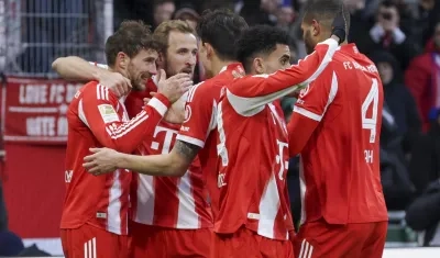 Leon Goretzka del Munich celebra 