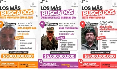 También aparecen como objetivo de alto valor para su captura alias 'Iván Mordisco' y 'Pablito'.