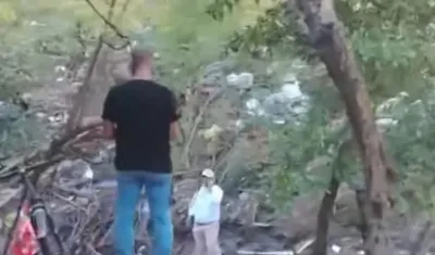 Lugar donde encontraron el cuerpo.