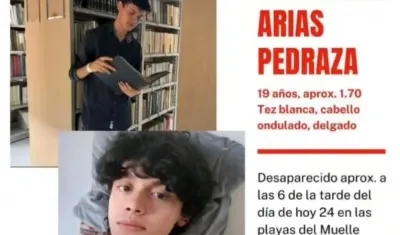 Buscan a Mateo Arias Pedraza.