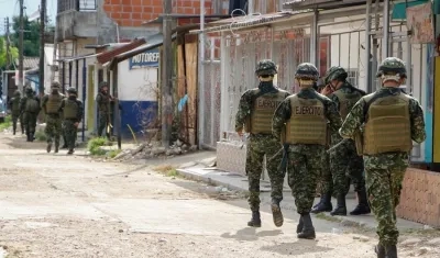 Militares en el Catatumbo.