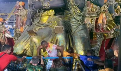 Momento en que las personas fueron atropelladas.