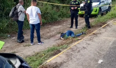 Mujer sin vida encontrada el vía Caracolí - Galapa.