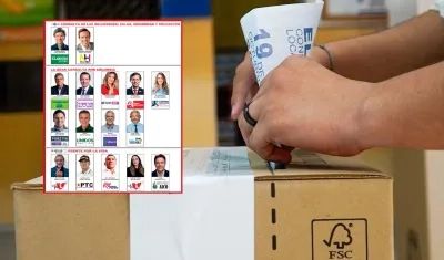 Tarjetón para las consultas del 8 de marzo