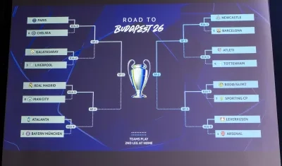 Octavos de final de la Champions League.