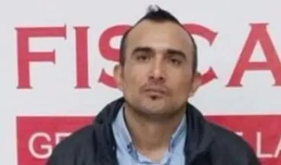 Pedro David Nieves Mosquera cuando fue capturado en primera instancia. 