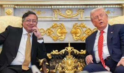 Gustavo Petro y Donald Trump.