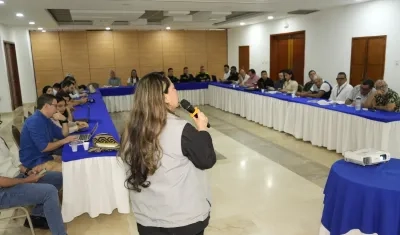 Presentación del mapa de riesgo por parte de la MOE.