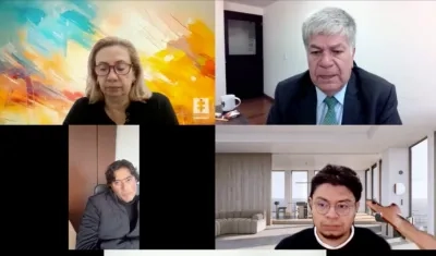 Aspecto de la audiencia preparatoria de este jueves contra Nicolás Petro. 