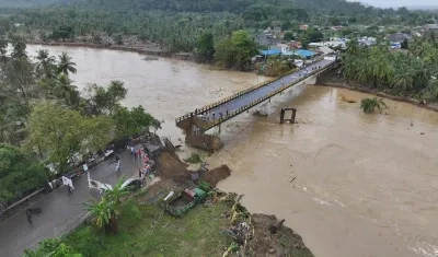 Puente caído del paso entre Necoclí y San Juan de Urabá.