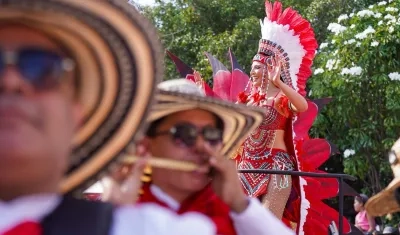 Michelle Char, reina del Carnaval de Barranquilla.