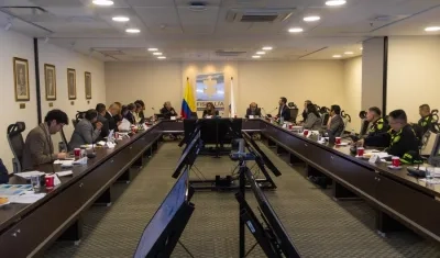 Reunión en la Fiscalía.