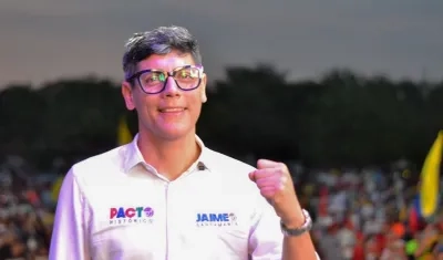 El candidato a la Cámara de Representantes por el Pacto Histórico, Jaime Santamaría.