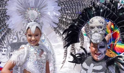 Los Reyes Infantiles Sharon Acosta y Joshua Ortiz.