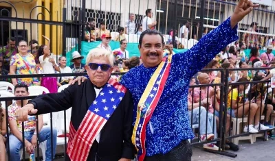 Donald Trump y Nicolás Maduro criollos disfrutando de La Guacherna. 