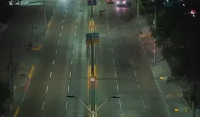 La Vía 40 tras el desmonte de palcos.