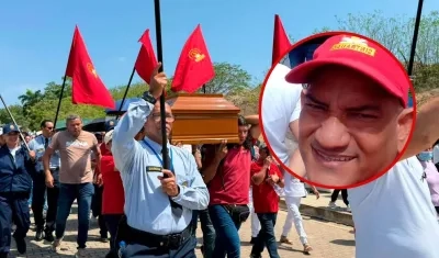 Edwin Monterrosa fue sepultado el pasado lunes en el cementerio Jardines del Sur. 