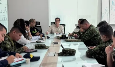 José Antonio Luque, secretario del Interior del Atlántico en consejo de seguridad.