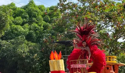Shaddia Navarro, Reina del Carnaval de Santo Tomás. 