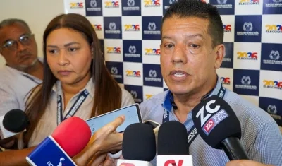 El delegado departamental de la Registraduría, William Malpina.