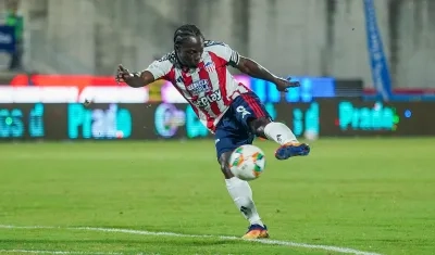 Yimmi Chará, capitán de campo del Junior. 