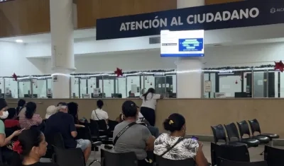 Oficinas de atención al usuario de la Alcaldía de Barranquilla. 