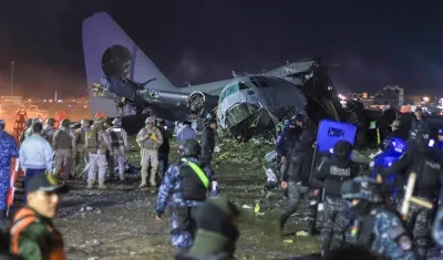  Accidente de un avión militar. 