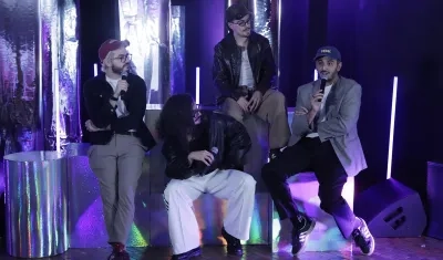 Juan Pablo Villamil, Simón Vargas, Martín Vargas y Juan Pablo Isaza, integrantes de la banda Morat. 